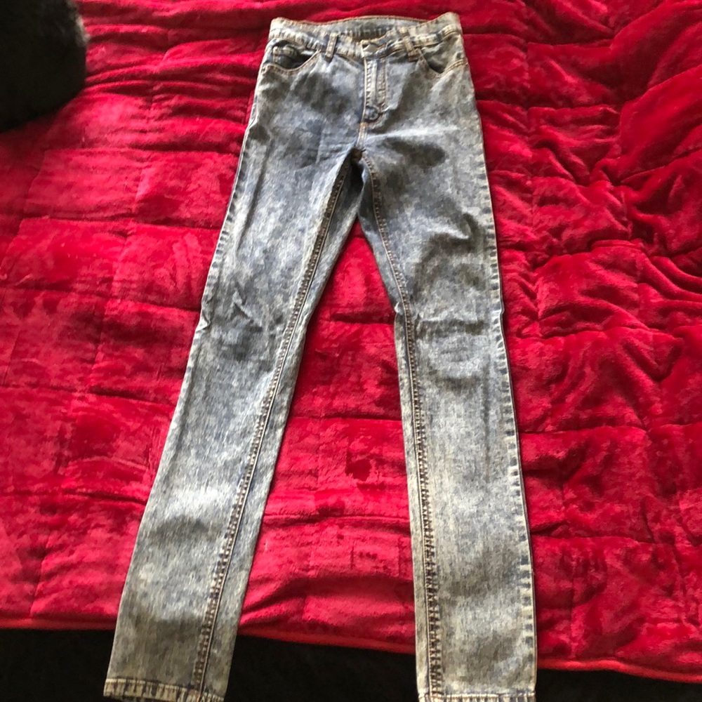 Cheap Monday acid wash super skinny jean